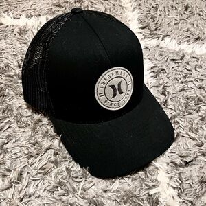 Hurley black snap back hat